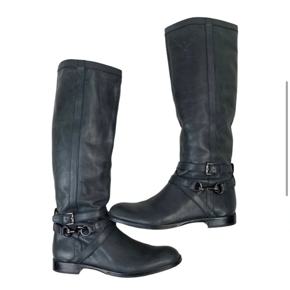 Coach Tall Marlena Leather Knee High Riding Boots 9.5 - Picture 4 of 11
